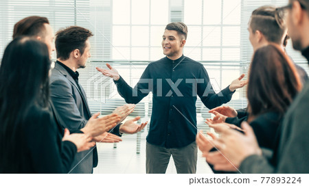 working group congratulated the best employees with the success 77893224