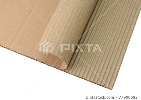 Cardboard paper with the right edge turned over 77900692