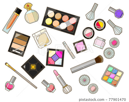 Illustration set of cosmetics Illustration set of cosmetics 77901470
