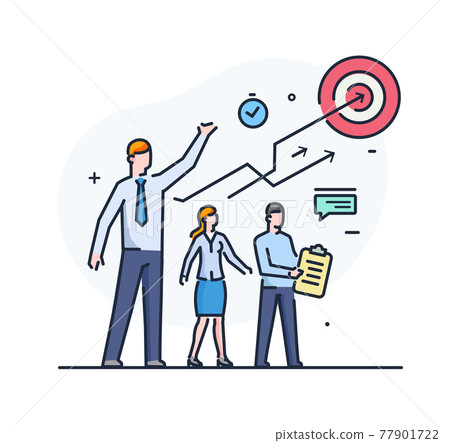 businessmen are looking for ways of strategic 77901722
