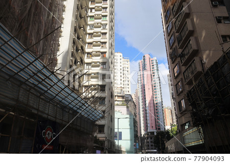 the street scape of the Bonham Road, hong kong, 14 May 2021 the street scape of the Bonham Road, hong kong, 14 May 2021 77904093