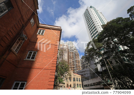 the street scape of the Bonham Road, hong kong, 14 May 2021 77904099