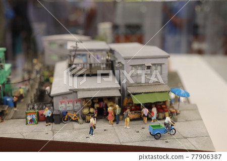 scale of old hong kong city life model and figure. 3 May 2021 scale of old hong kong city life model and figure. 3 May 2021 77906387