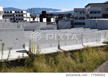Stacked concrete products for civil engineering work Stacked concrete products for civil engineering work 77906882