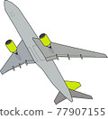Boeing 777-200 to take off (with line) 77907155