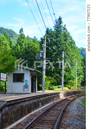 Nagano Prefecture JR Central Iida Line Ugusu Station (Hikyo Station) panoramic view 77907525