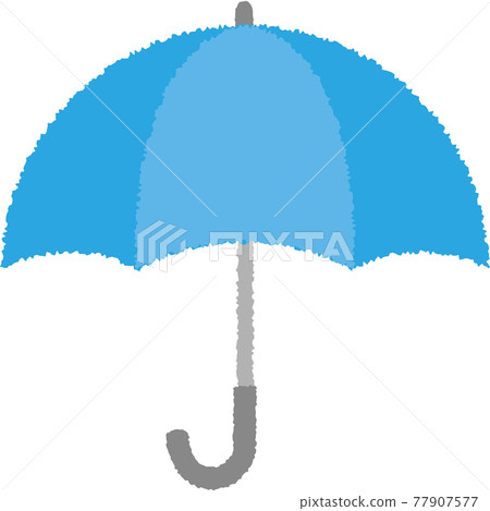 簡單可愛的手繪雨傘插畫 77907577