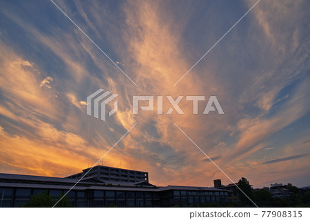 A sunset A sunset 77908315