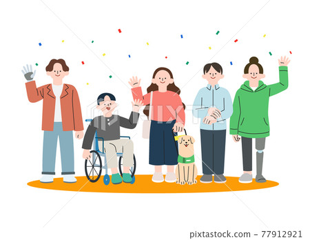 April holiday in Korea, day of persons with disabilities April holiday in Korea, day of persons with disabilities 77912921