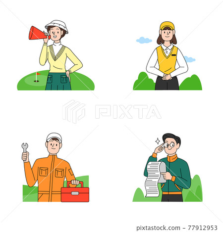 character playing golf drawings character playing golf drawings 77912953
