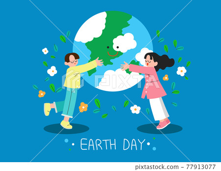 Earth day illustration Earth day illustration 77913077