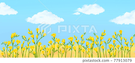 spring flower frame 77913079
