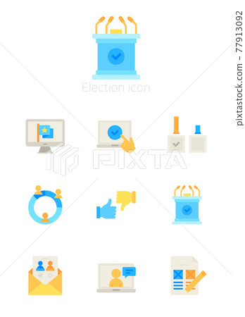 election icon set election icon set 77913092