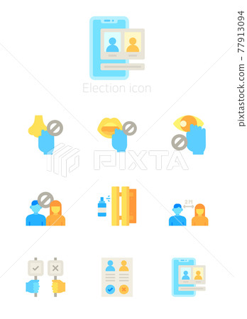 election icon set election icon set 77913094