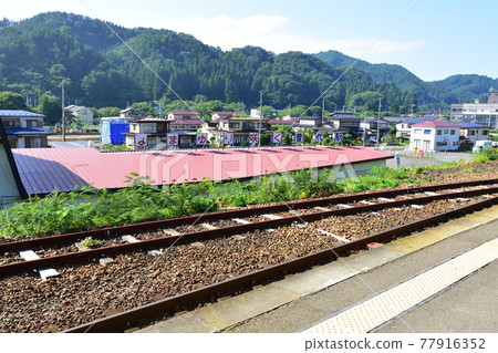2020年夏天從三陸鐵道宮古站和富代站之間的車窗看風景 77916352