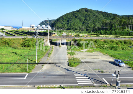 2020年夏天從三陸鐵道宮古站和富代站之間的車窗看風景 77916374
