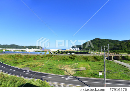 2020年夏天從三陸鐵道宮古站和富代站之間的車窗看風景 77916376