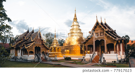 Golden Thai temples and pagodas Golden Thai temples and pagodas 77917023