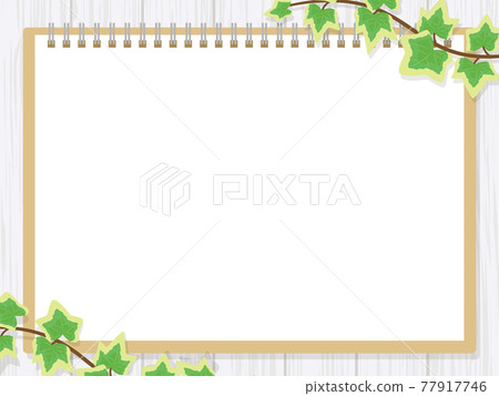 Sketchbook and ivy background 77917746