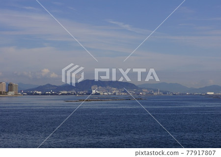 Hatsukaichi City, Hiroshima Prefecture Hiroshima city area seen from the ferry Hatsukaichi City, Hiroshima Prefecture Hiroshima city area seen from the ferry 77917807