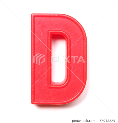 Magnetic uppercase letter D Magnetic uppercase letter D 77918825