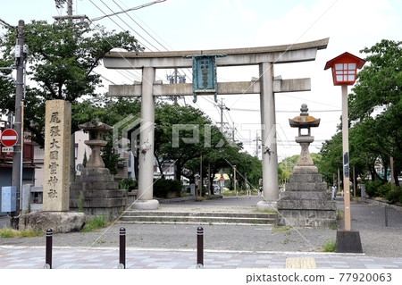 Inazawa City Kounomiya Shrine approach entrance Inazawa City Kounomiya Shrine approach entrance 77920063