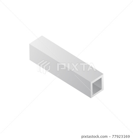 Parallelepiped construction steel beam realistic vector illustration isolated. 77923169