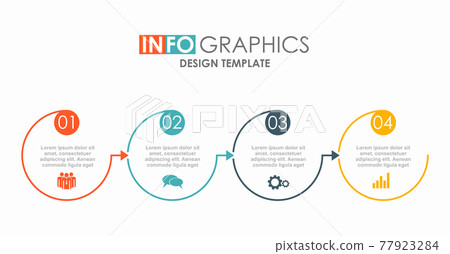 Infographic design template with place for your data. Vector illustration. 77923284
