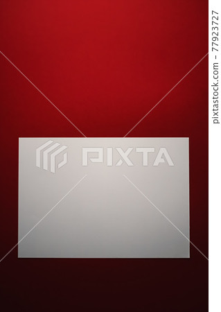 Blank A4 paper, white on red background as... - Stock Photo [77923727] -  PIXTA