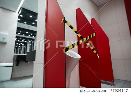 Broken Toilet in Public Restroom Broken Toilet in Public Restroom 77924147