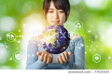 全球環保形象 可持續的 SDGs 77924305