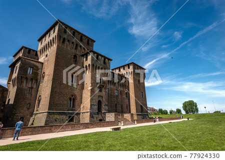 Medieval Castle of San Giorgio in Mantua downtown Italy - Palazzo Ducale Medieval Castle of San Giorgio in Mantua downtown Italy - Palazzo Ducale 77924330
