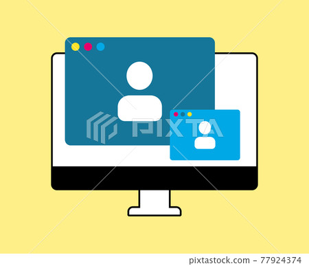 Online webinar, video call. Meetings at the level of colleagues, modern education 77924374
