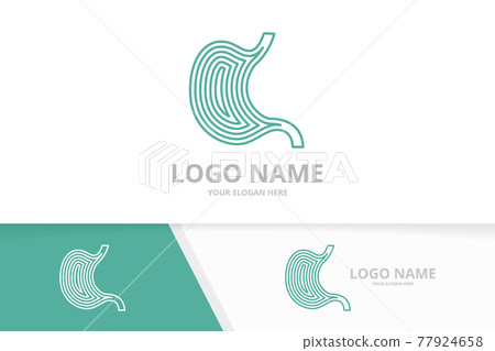 Stomach care logo template design. Gastrointestinal tract logotype template. 77924658