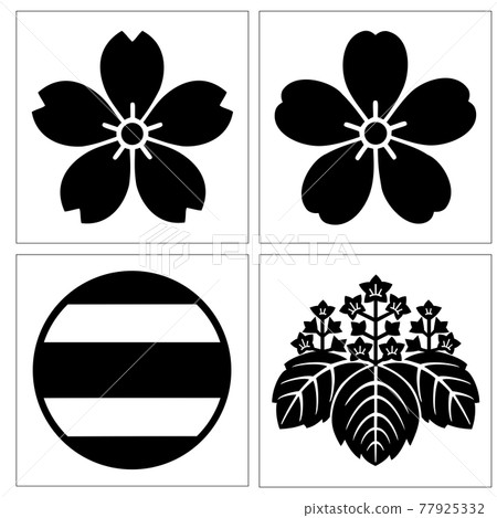 Hosokawa's family crest Sakura Nibiki Ryo 57 paulownia 77925332