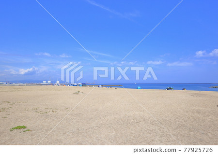 仲夏Ajigaura海灘(茨城縣八ita市) 仲夏Ajigaura海灘(茨城縣八ita市) 77925726