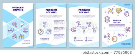Problem solving brochure template - Stock Illustration [77925908] - PIXTA