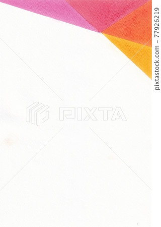 框架幾何圖案白色空間粉彩畫 框架幾何圖案白色空間粉彩畫 77926219