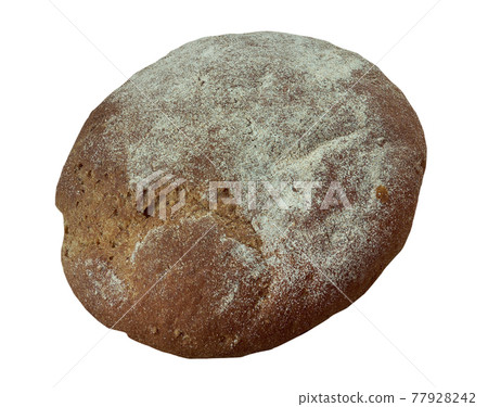 Russian traditional round bread 77928242