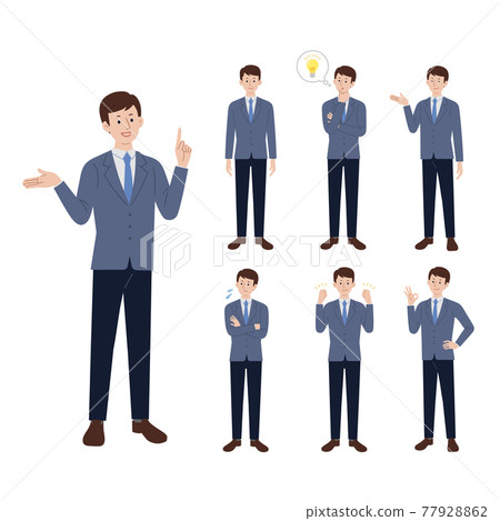 Businessmen, sets, poses, men Businessmen, sets, poses, men 77928862