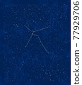 Summer constellations: Aquila and surrounding stars 77929706