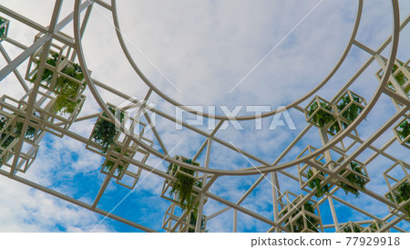 Sky Garden made of steel frame structure 77929918