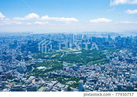 東京市中心的直升機航拍照片 77930757