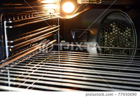 Inside of an empty oven Inside of an empty oven 77930890
