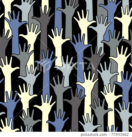 Total pattern of palm par, 77931662