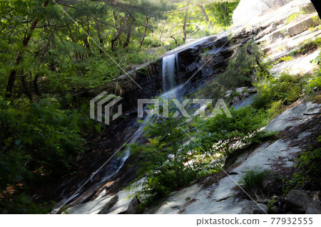 The flow of water in the valley 77932555