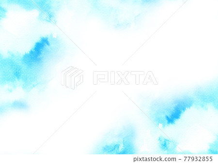 Blue background painted in watercolor 02 Blue background painted in watercolor 02 77932855