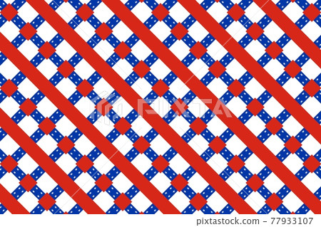 Simple geometric pattern in the colors of the national flag of Chile Simple geometric pattern in the colors of the national flag of Chile 77933107