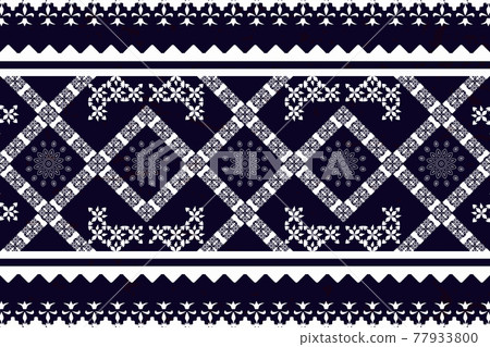 Geometric ethnic oriental seamless pattern traditional design for background. 77933800