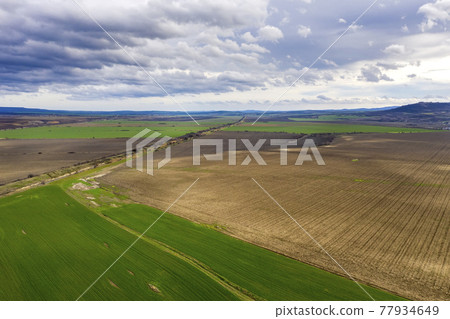 wide aerial view  77934649